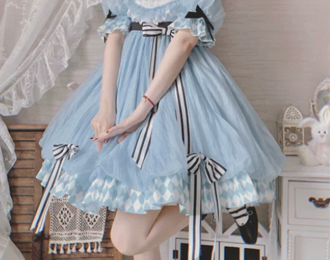 ?【时光凝固】淡蓝色泡泡爱丽丝lolita...