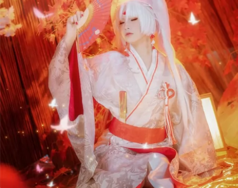 和顺动漫 阴阳师SSR不知火白无垢cos服...