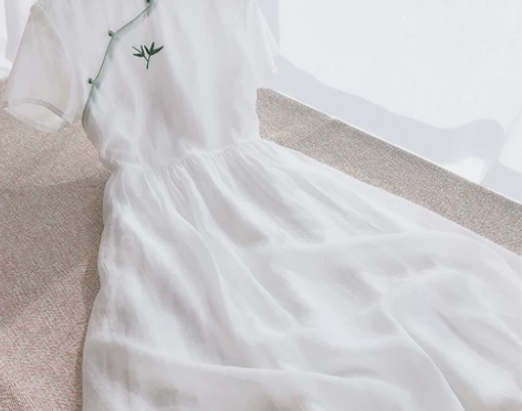 旗袍2021年新款年轻款 少女修身改良版连...