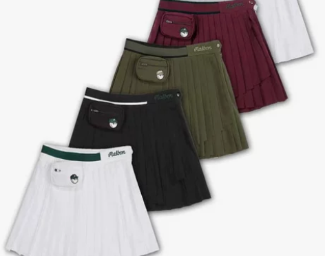 韩国原单高尔夫服装女士短裙防走光显瘦修身显...