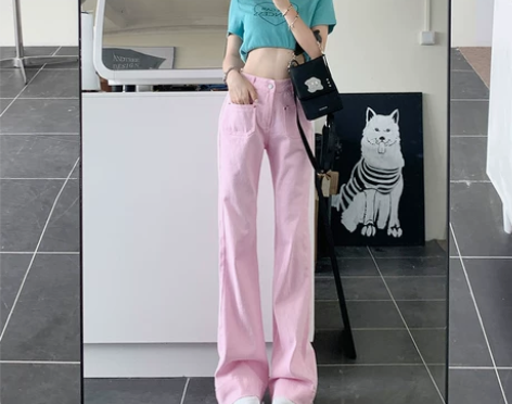 MGHG微喇牛仔裤女夏季薄款2022年新款...