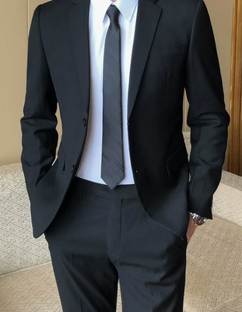 西装套装西服男修身休闲职业正装西装外套面试