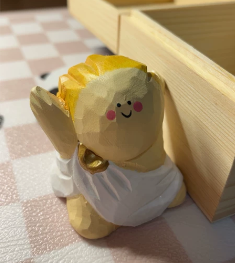 大美术馆大橘子木雕小神仙系列欧皇 大美术馆...