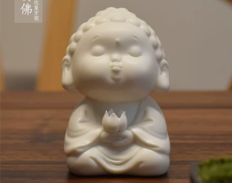 创意现代中式陶瓷摆件线香插檀香座家用佛像香...