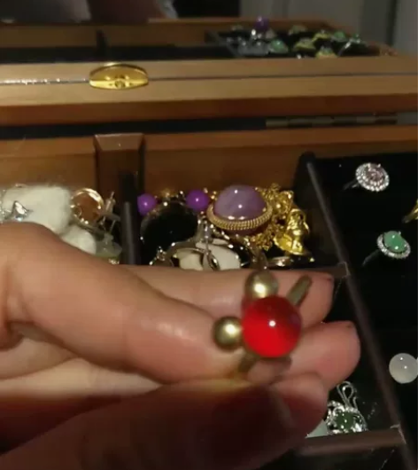米奇南红古法鎏金工艺,活口戒(一物一拍)都...