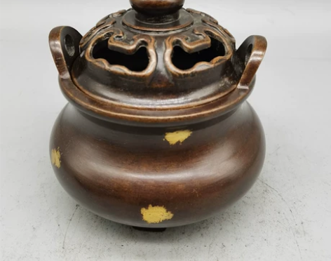 黄铜材质制作点金如意香薰炉摆件 造型独特 ...