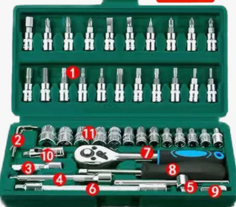 汽修工具套装汽车维修组合棘轮套筒扳手内六角...