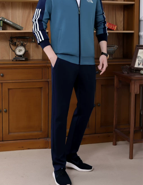 运动装 套装男装运动男两件套春秋大码中老年...