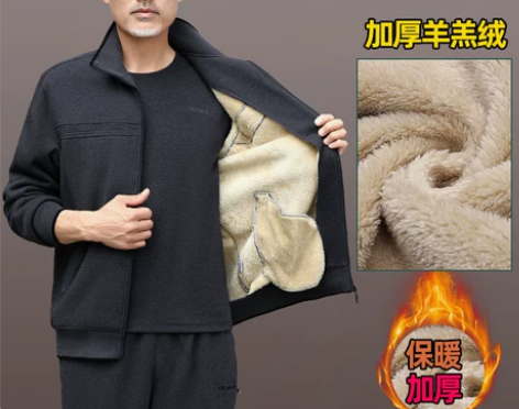 运动装 运动服套装中老年运动男士秋冬季新款...