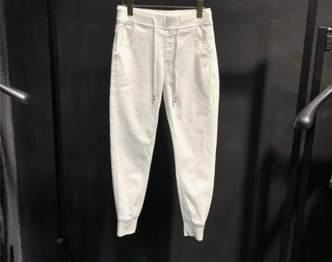 男裤子韩版潮流2018新款夏季修身小脚休闲...