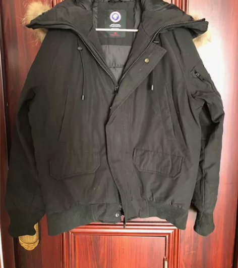 拉夏旗下男士派克羽绒服L175码 胸围12...