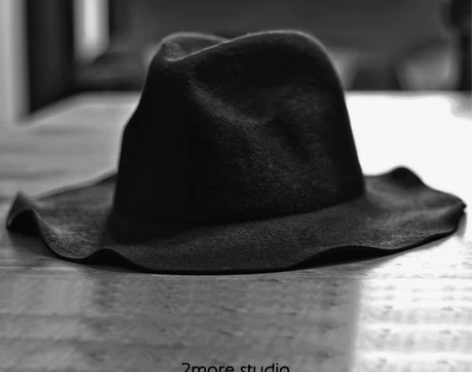 礼帽暗黑系山本风爵士帽子女潮羊毛呢帽毛毡巫师