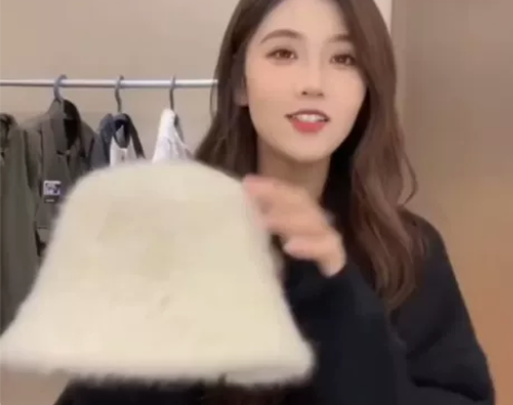 兔绒渔夫帽 轻松拿捏高级氛围感  冬天戴着...