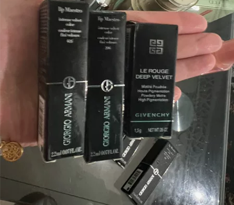 口红小样，全新Dior迪奥烈艳蓝金唇膏红传...