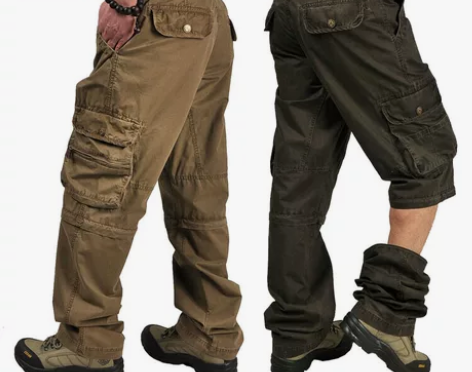 jeep吉普男士休闲裤可脱卸长裤 颜色：军...