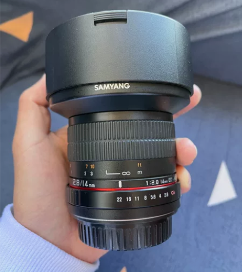 三阳14mm f 2.8镜头 无拆无修，个...