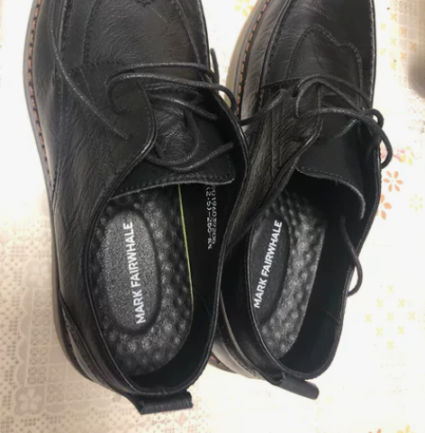 马克华菲 皮鞋男冬季加绒休闲皮鞋男士商务皮...