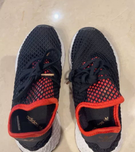 Nike 超薄轻柔网眼34码运动鞋，9成新...