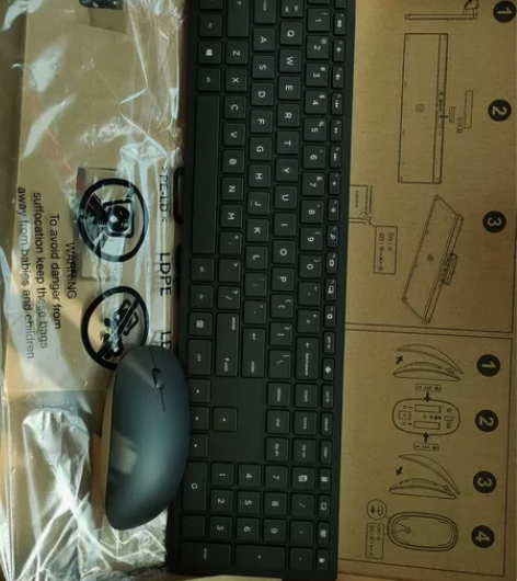 惠普HP无线键鼠套装 （型号P003K），...