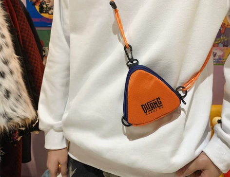 港风工装迷你小挎包男女生百搭街头迷你零钱包...