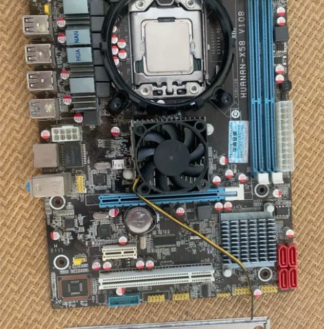 升级换下的X58主板，单板出售能正常点亮使...