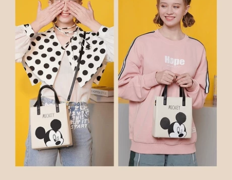 不莱玫迪士尼米奇手提包斜挎包礼物 白色的 ...