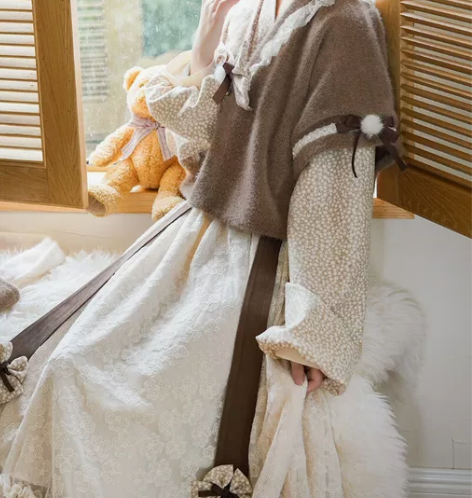 十九觅原创汉服酒心汉服女冬装唐制对襟唐褙