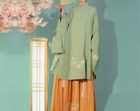 #明制汉服 仙楚姬原创汉服女【执念】袄裙刺...