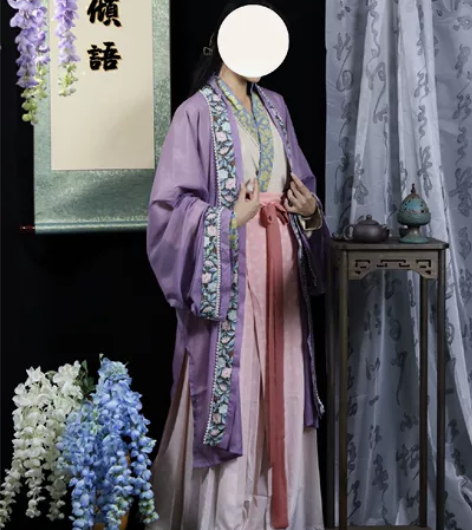 【出租】柒邑原创汉服女宋制4件套【海棠落】...