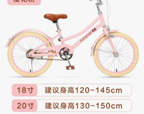 永久儿童自行车 买来几乎一直闲置,没骑过几...