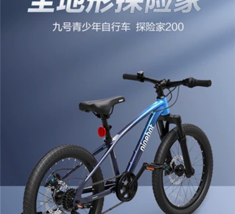 Ninebot九号自行车男款20寸中大童单...