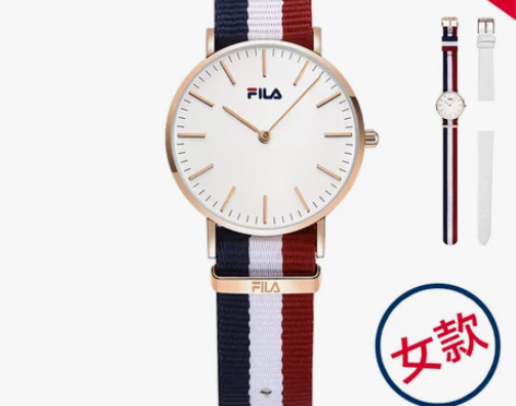 【女王价】斐乐FILA情侣手表石英表学生表...