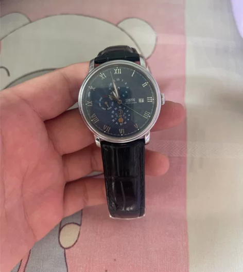 罗宾尼名牌全自动机械手表防水休闲商务男款，因为女朋友过生日给...