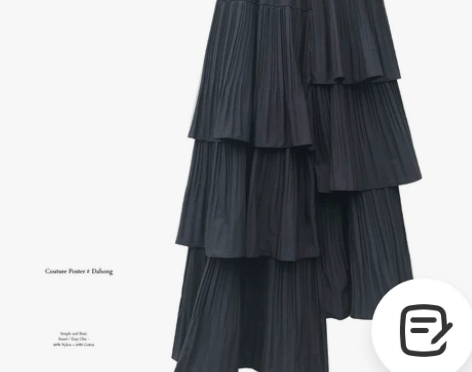 ?不规则百褶裙秋冬女高腰中长款蛋糕裙半身裙...