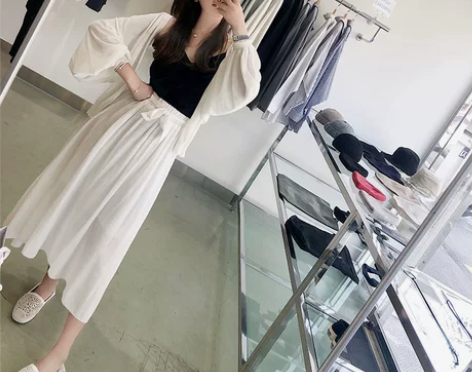 珊珊 2018夏季新款复古文艺风chic裙...