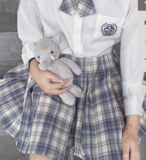 jk制服裙正版套装夏季学生格子裙日系学院风...