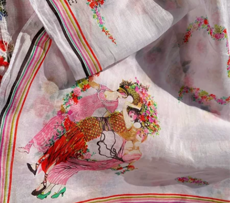 古着丝巾vogue Vintage古着连衣...