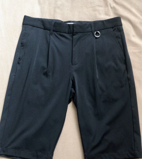 全新美特斯邦威男士黑色短裤，L码，175/...