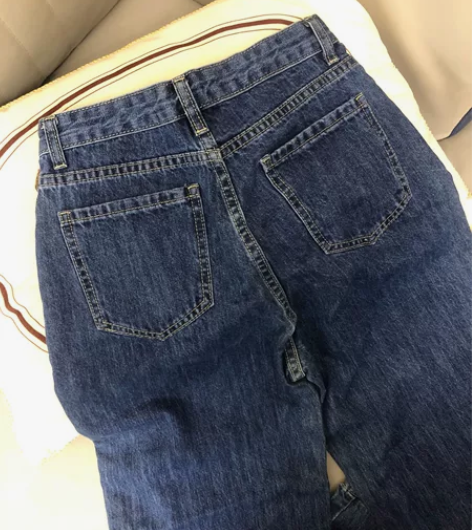 阔腿牛仔裤 面料比较舒服  （凑两件包邮）...
