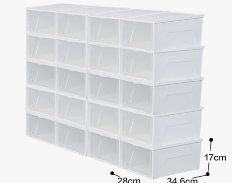 【透明鞋盒】爱丽思透明前开式鞋盒，鞋子收纳...