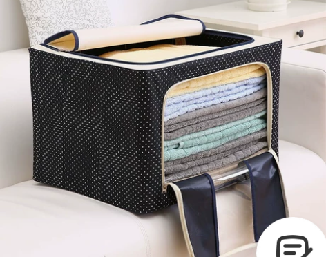 72L大号收纳箱装衣服牛津布纺棉被袋布艺储...