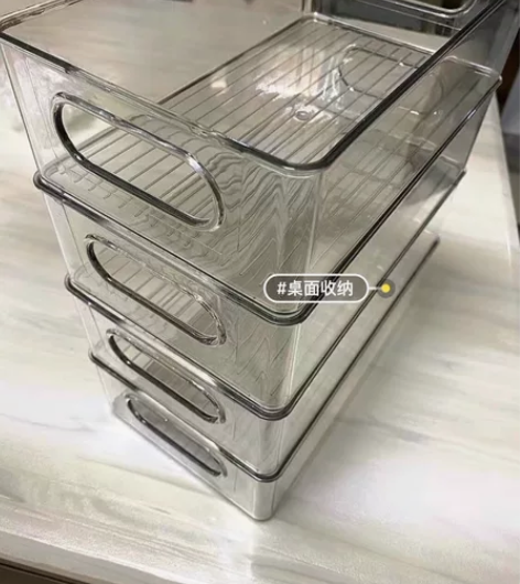 （清3个13元包邮）全新透明收纳盒ins风...