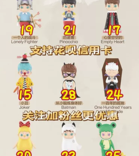 泡泡玛特KIWIWI我害怕你忘了我系列盲盒...
