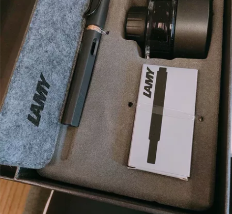 LAMY凌美钢笔签字狩猎者墨水礼盒装刻字定...