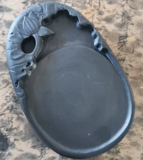 精品歙砚《莲池》 材质：歙砚龙潭坑黑龙尾 ...