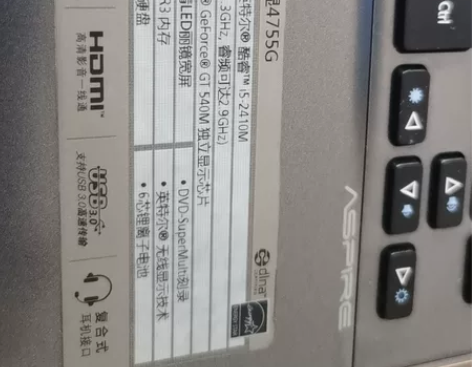 宏基4755G笔记本，可以正常使用，键盘不...