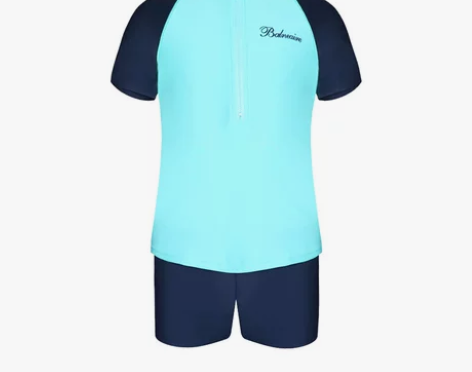 BE范德安儿童泳衣抗氯防晒男女童宝宝平角泳...