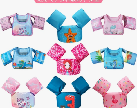 儿童游泳圈手臂圈宝宝初学者水袖游泳装备浮力...