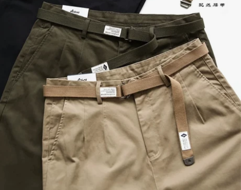 重磅350g克!送腰带!阿美咔叽秋冬男士工...