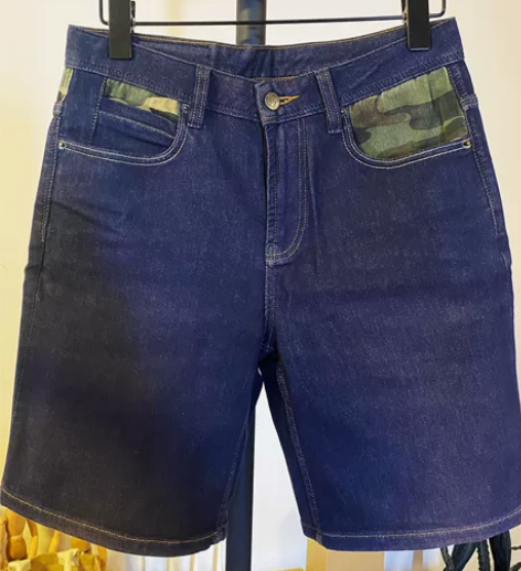 GXG男士牛仔短裤 牛仔蓝潮牌休闲时尚五分...